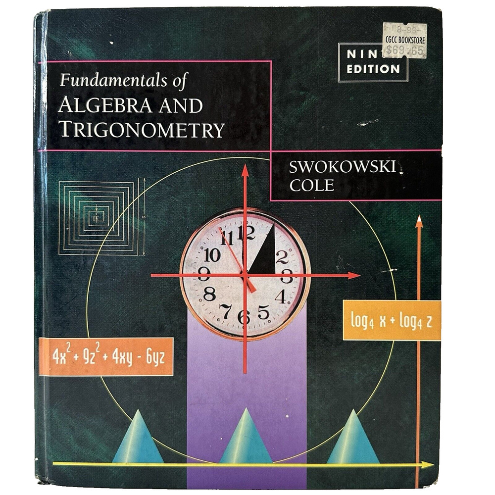 Fundamentals of Algebra and Trigonometry, 9th edition, Hardcover Swokowski Cole